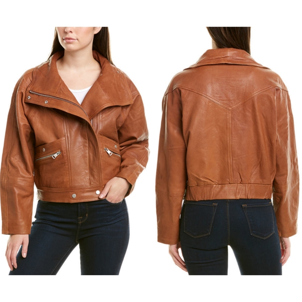 Bagatelle Leather Dolman Jacket